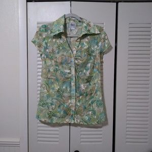 Duet designs shear Blouse Size Small Petite.